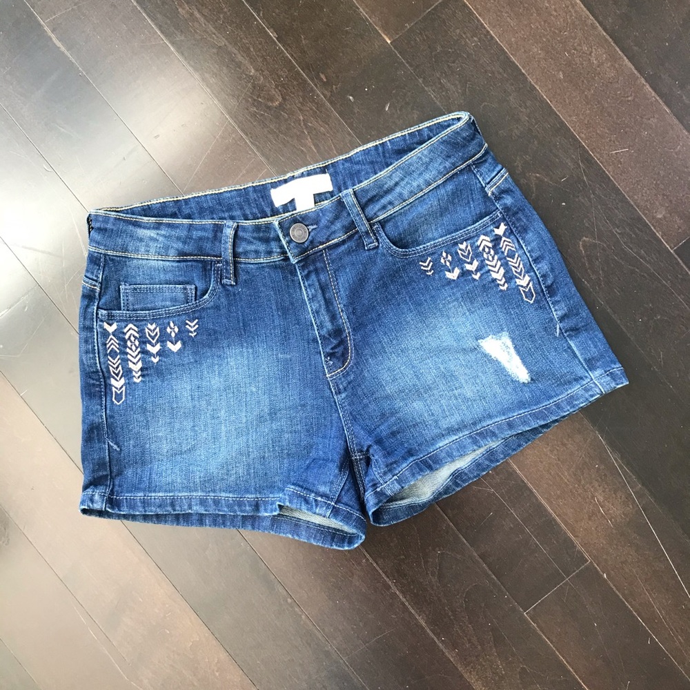 Denim shorts